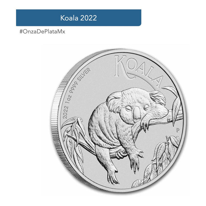 Onza Plata Pura - Koala - 2022 - Unc Moneda 1 Oz Odpmx