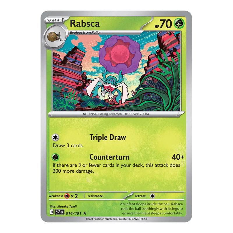 Pokémon Tcg: Surging Sparks - 014/191 - Rabsca (holo)