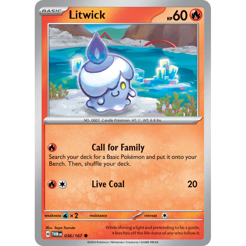 Pokémon Tcg: Twilight Masq - 036/167 - Litwick