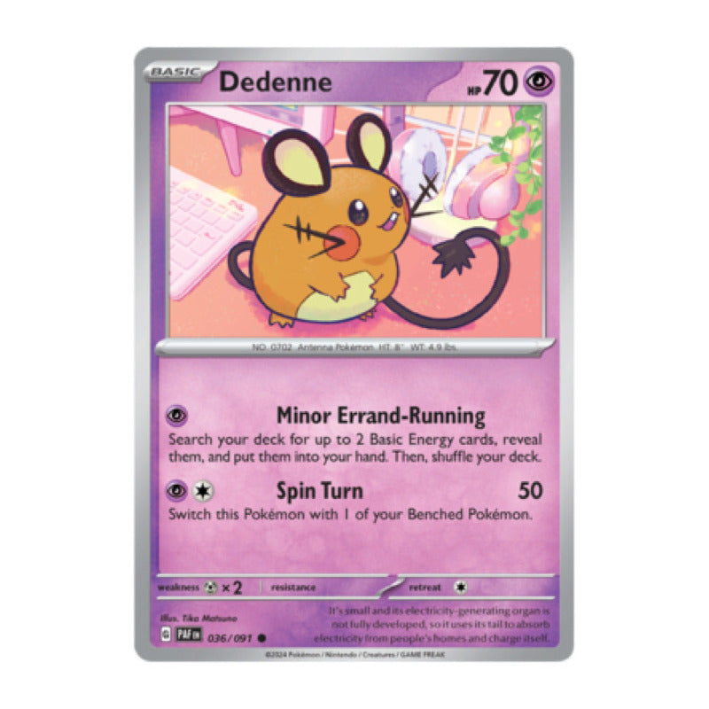 Paldean Fates - 036/091 - Dedenne (reverse)