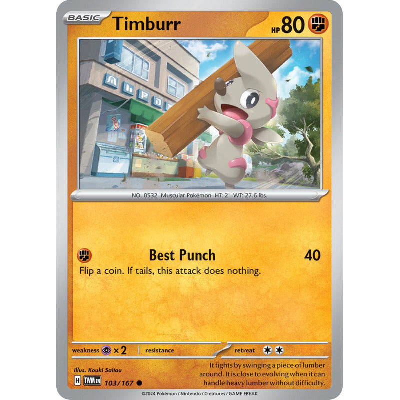 Pokémon Tcg: Twilight Masq - 103/167 - Timburr