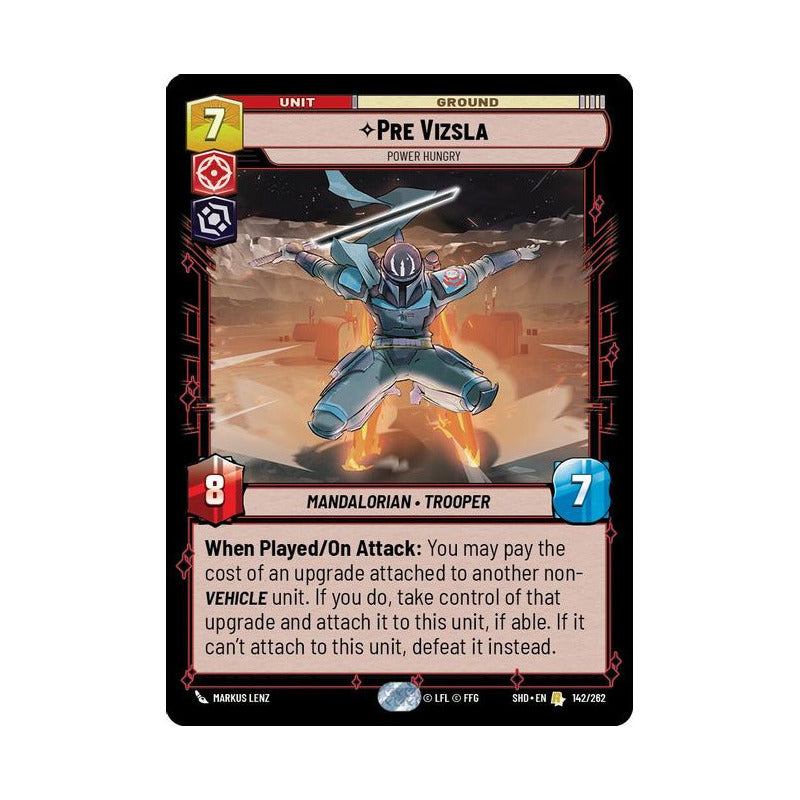 Star Wars Tcg: Sotg - 142/262 - Pre Vizsla (r) [foil]