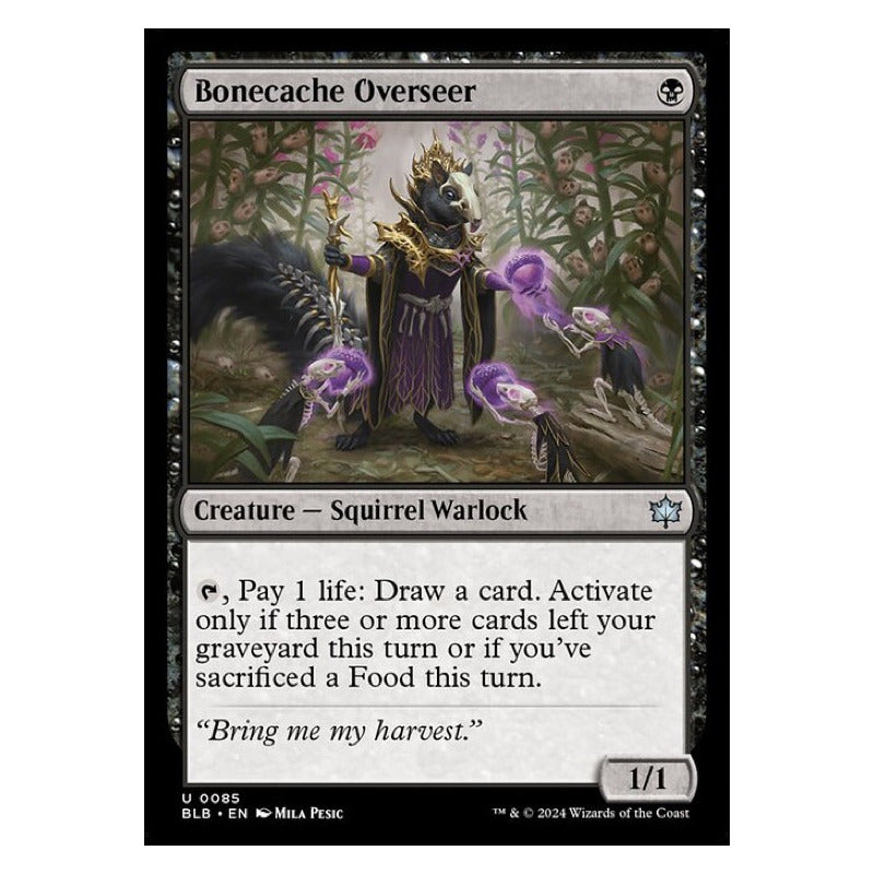 Mtg: Bloomburrow - 085 - Bonecache Overseer [foil]