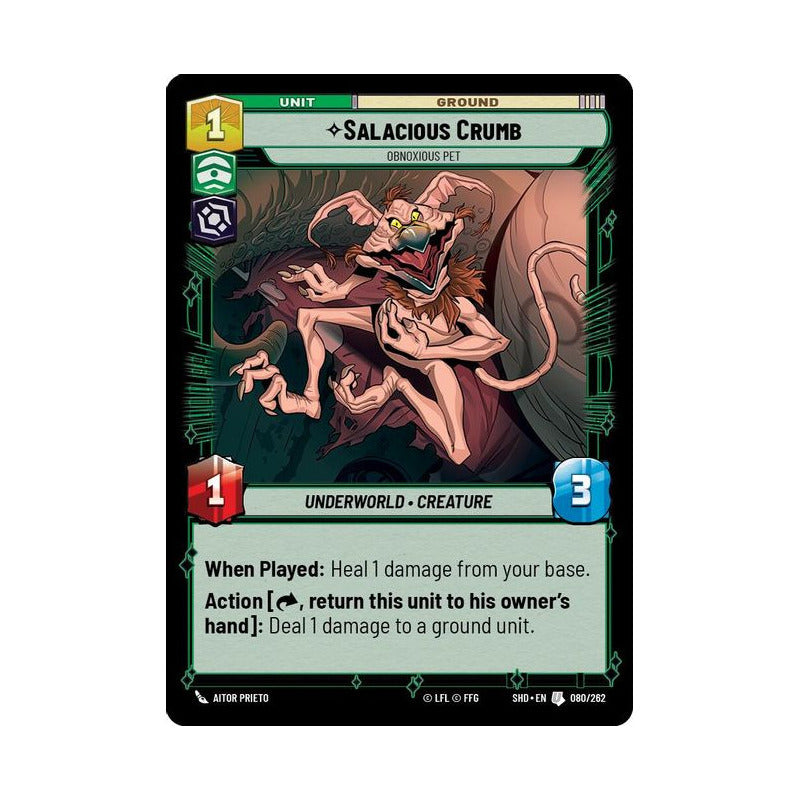 Star Wars Tcg: Sotg - 080/262 - Salacious Crumb [foil]