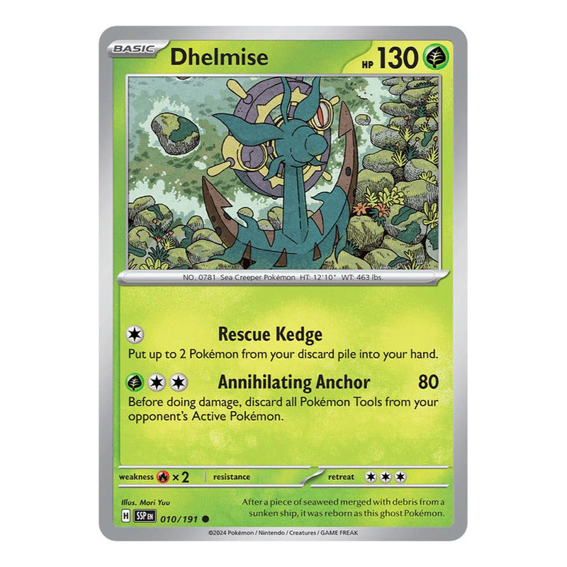 Pokémon Tcg: Surging Sparks - 010/191 - Dhelmise [reverse]