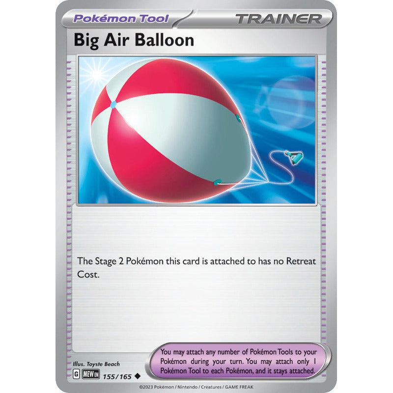 Pokémon Tcg: 151 - 155/165 - Big Air Balloon [reverse]