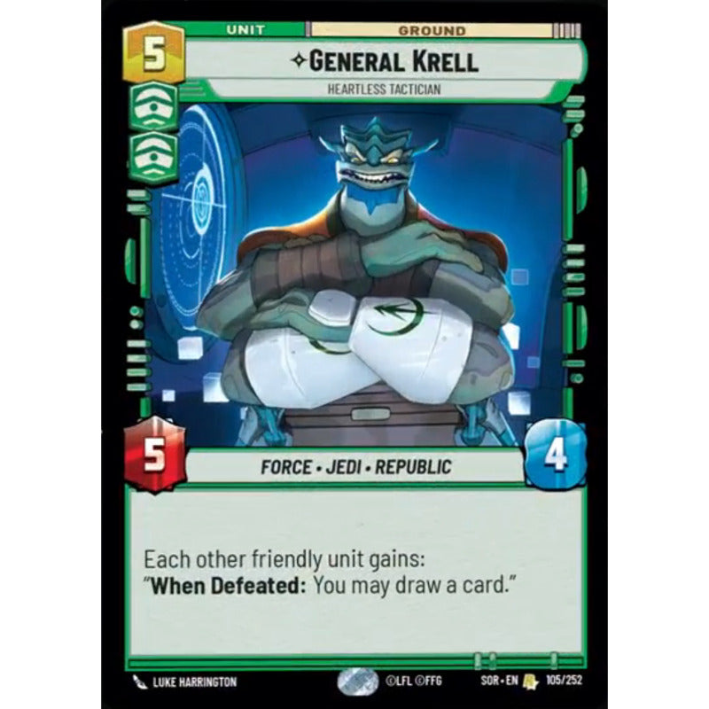 Star Wars Tcg: Sor - 105/268 - General Krell [foil]