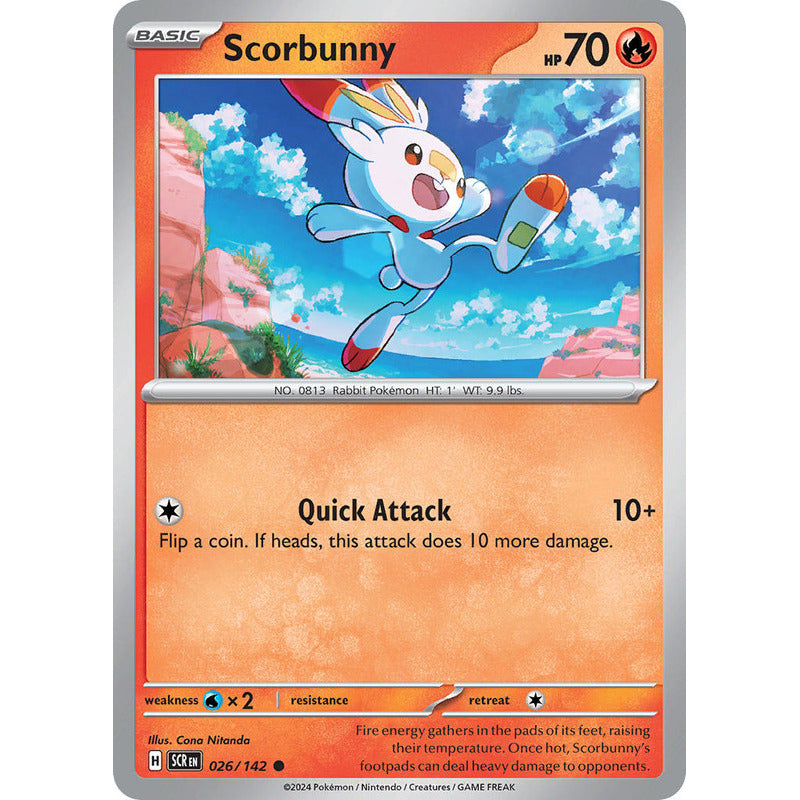 Pokémon Tcg: Stellar Crown - 026/142 - Scorbunny