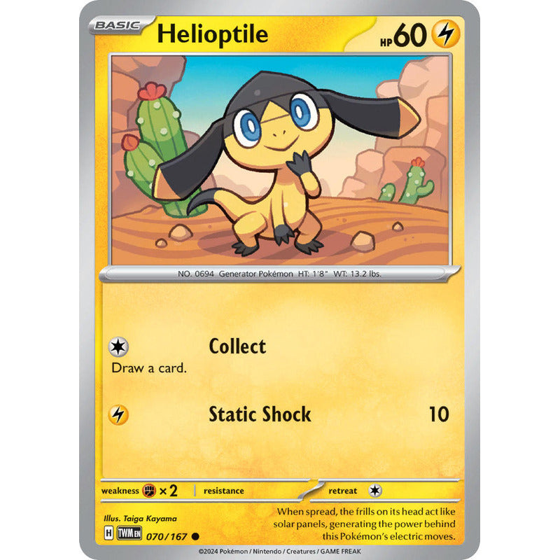 Pokémon Tcg: Twilight Masq - 070/167 - Helioptile [reverse]