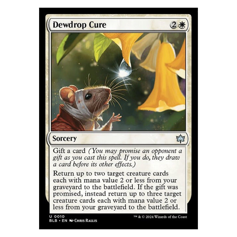 Mtg: Bloomburrow - 010 - Dewdrop Cure [foil]