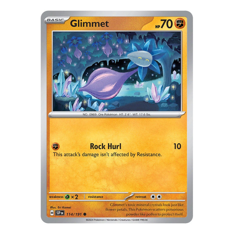 Pokémon Tcg: Surging Sparks - 114/191 - Glimmet [reverse]