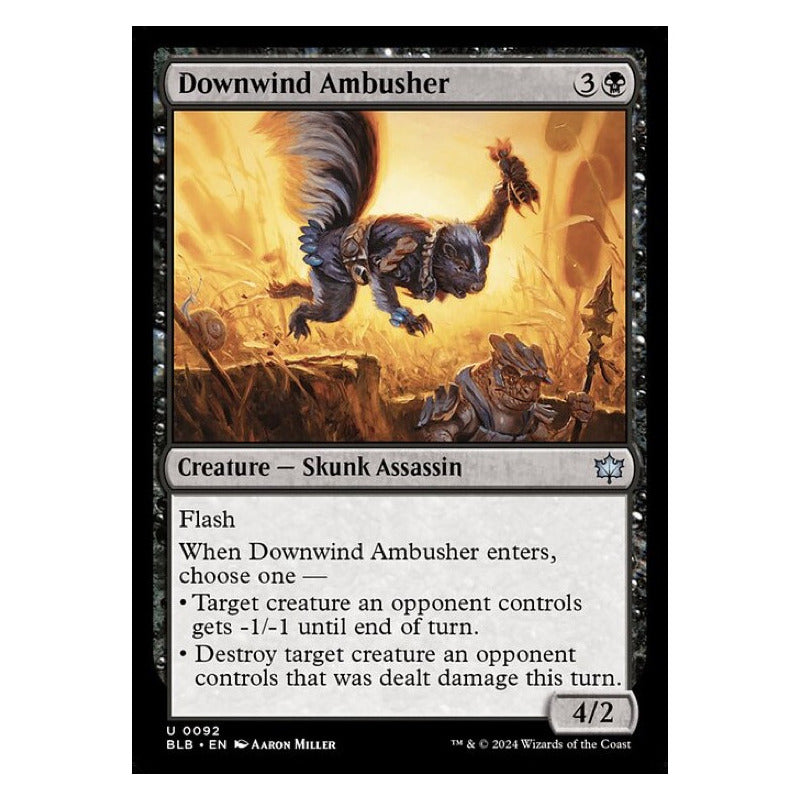 Mtg: Bloomburrow - 092 - Downwind Ambusher [foil]