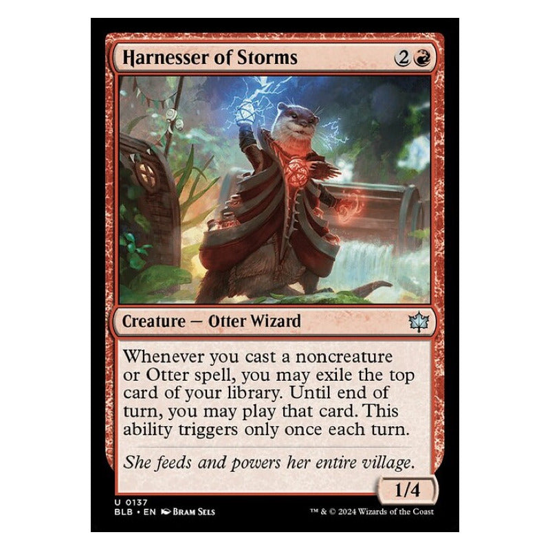 Mtg: Bloomburrow - 137 - Harnesser Of Storms [foil]