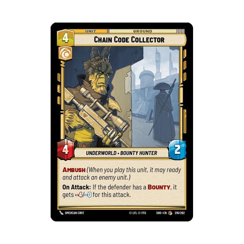 Star Wars Tcg: Sotg - 216/262 - Chain Code Collector [foil]