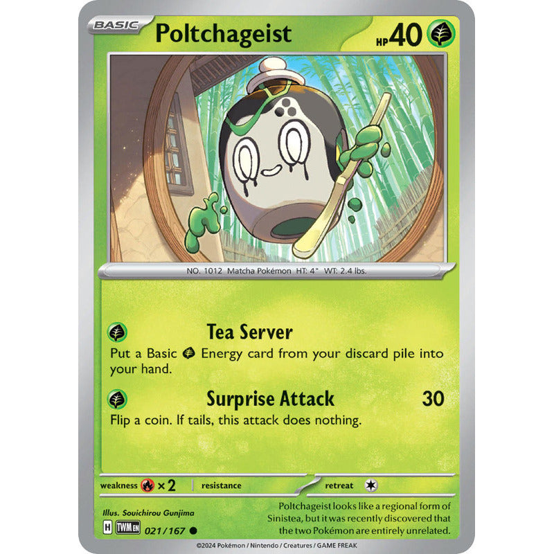 Pokémon Tcg: Twilight Masq - 021/167 - Poltchageist