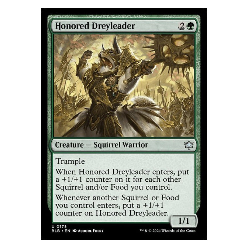 Mtg: Bloomburrow - 178 - Honored Dreyleader [foil]