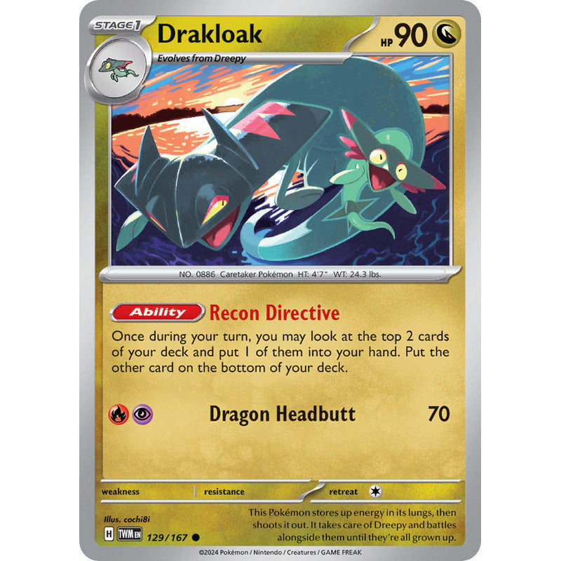 Pokémon Tcg: Twilight Masq - 129/167 - Drakloak