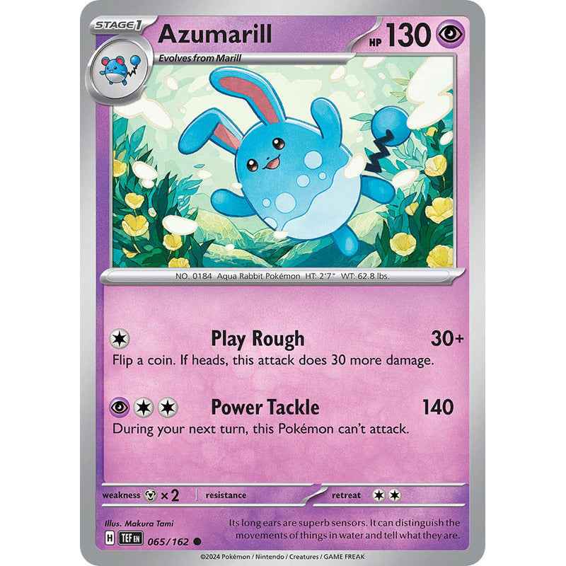 Temporal Forces - 065/162 - Azumarill (reverse)