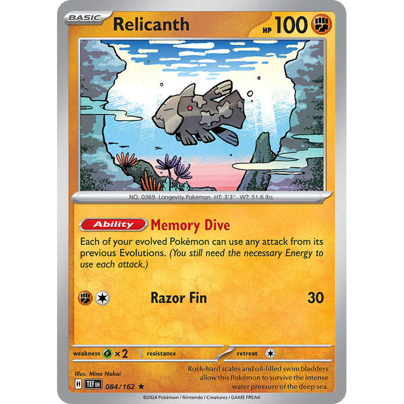 Temporal Forces - 084/162 - Relicanth (reverse)