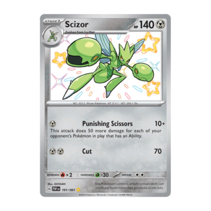 Paldean Fates - 191/091 - Scizor (shiny)