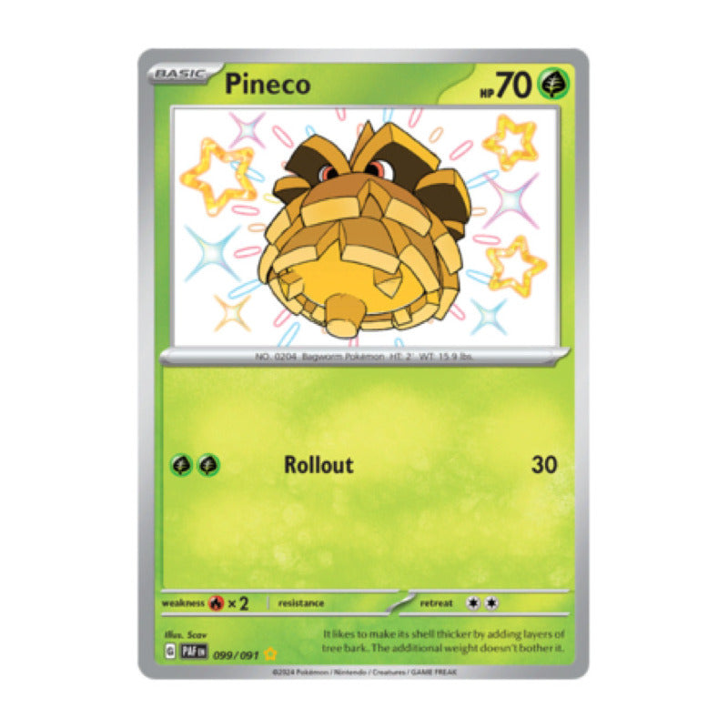 Paldean Fates - 099/091 - Pineco (shiny)