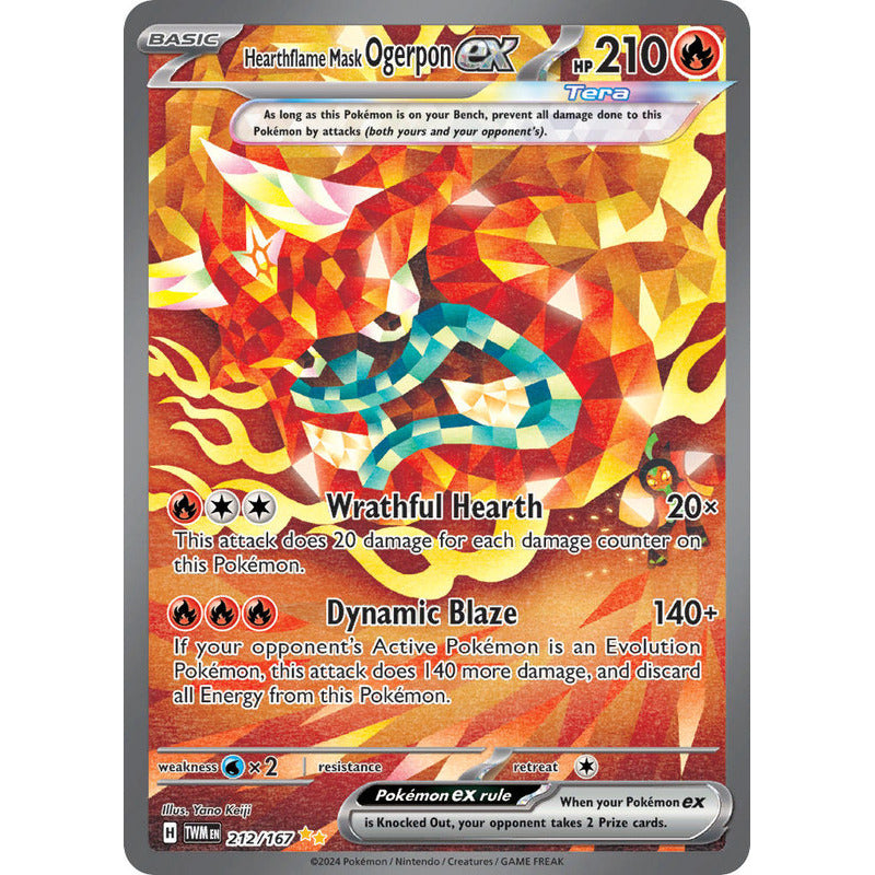 Pokémon Tcg: Twilight Masq - 212/167 - Hearthflame Ogerpon