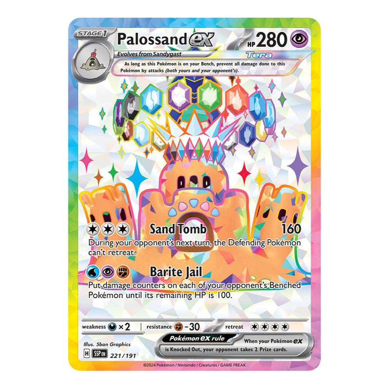 Pokémon Tcg: Surging Sparks - 221/191 - Palossand Ex