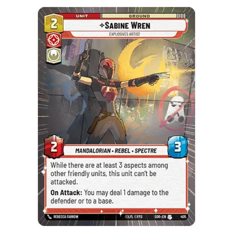 Star Wars Tcg: Sor - 405 - Sabine Wren [hyperspace]