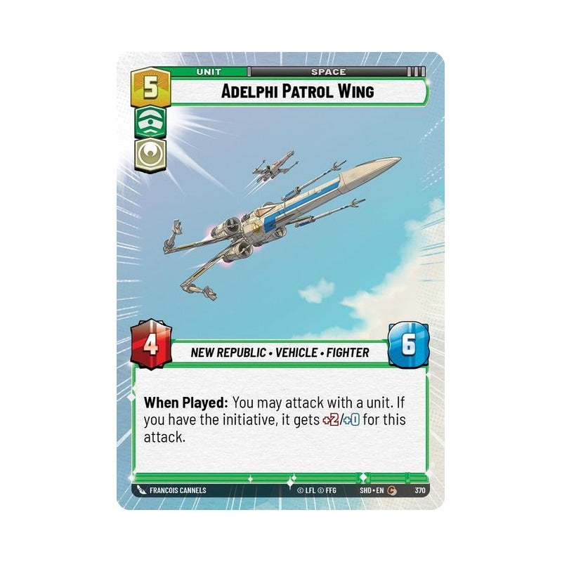 Star Wars Tcg: Sotg - 370 - Adelphi Patrol Wing [hyperspace]