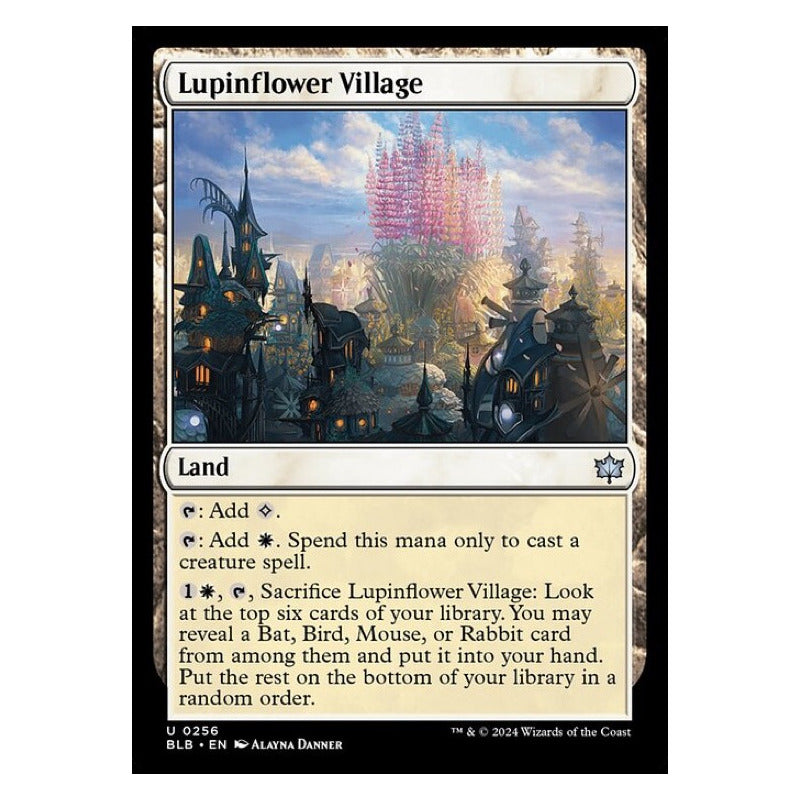 Mtg: Bloomburrow - 256 - Lupinflower Village [foil]