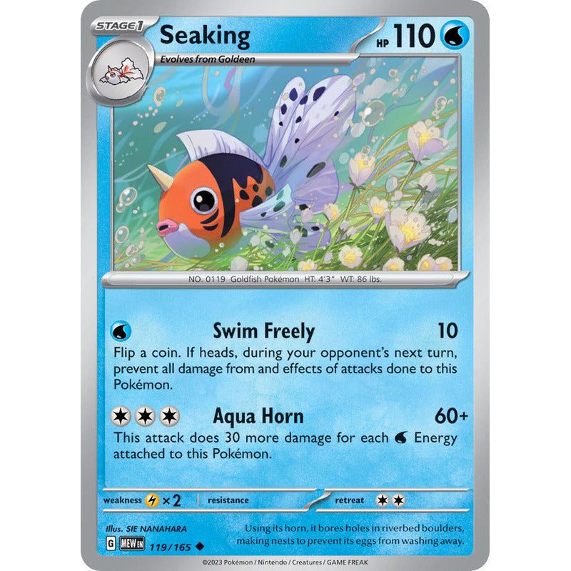 Pokémon Tcg: 151 - 119/165 - Seaking