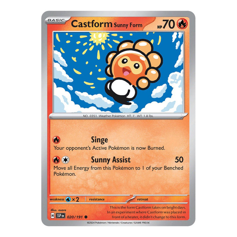 Pokémon Tcg: Surging Sparks - 020/191 - Castform S [reverse]