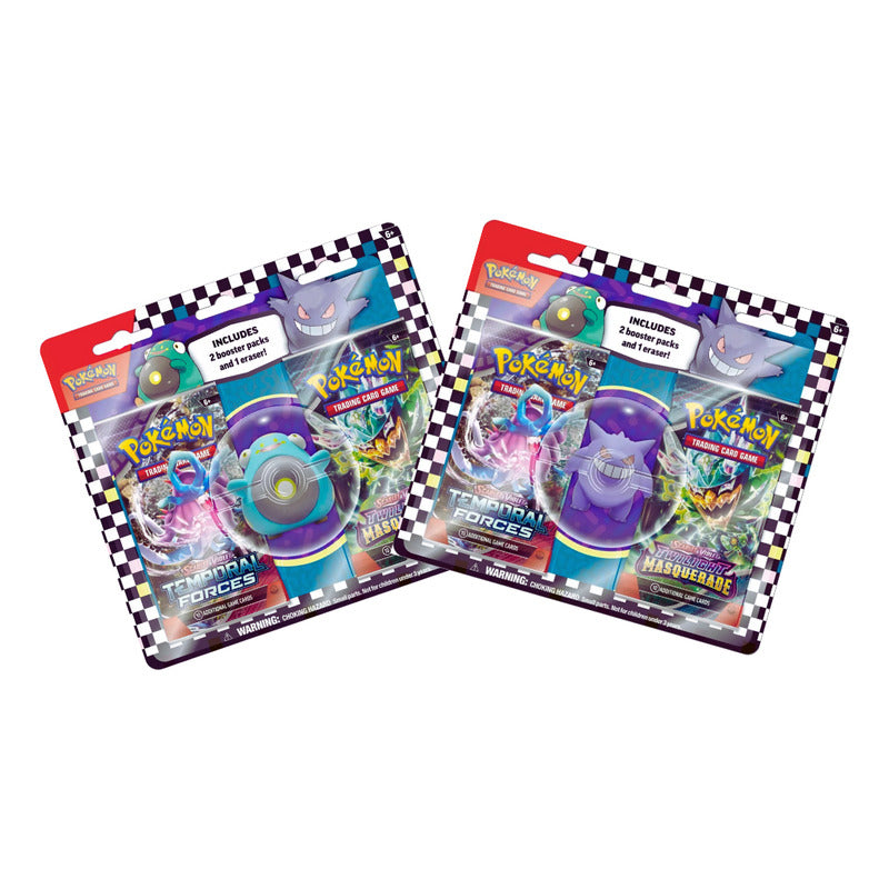 Pokemon Tcg: Back To School 2024 Eraser Blister - 2 Blisters