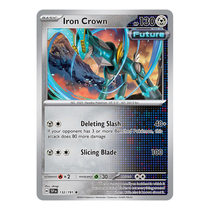 Pokémon Tcg: Surging Sparks - 132/191 - Iron Crown (holo)