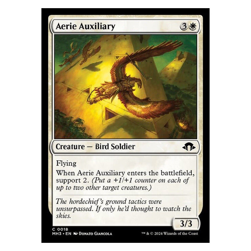 Mtg: Mh3 - 018 - Aerie Auxiliary [foil]