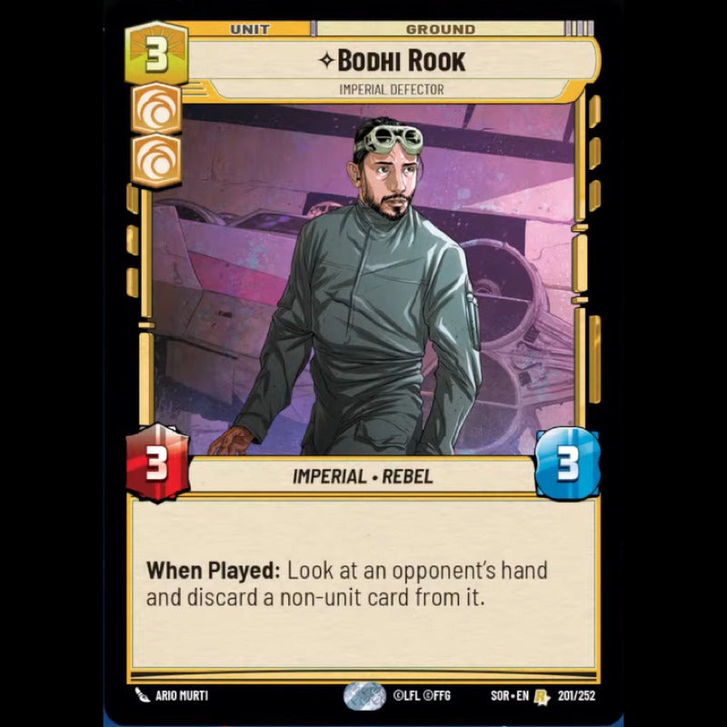 Star Wars Tcg: Sor - 201/268 - Bodhi Rook [foil]