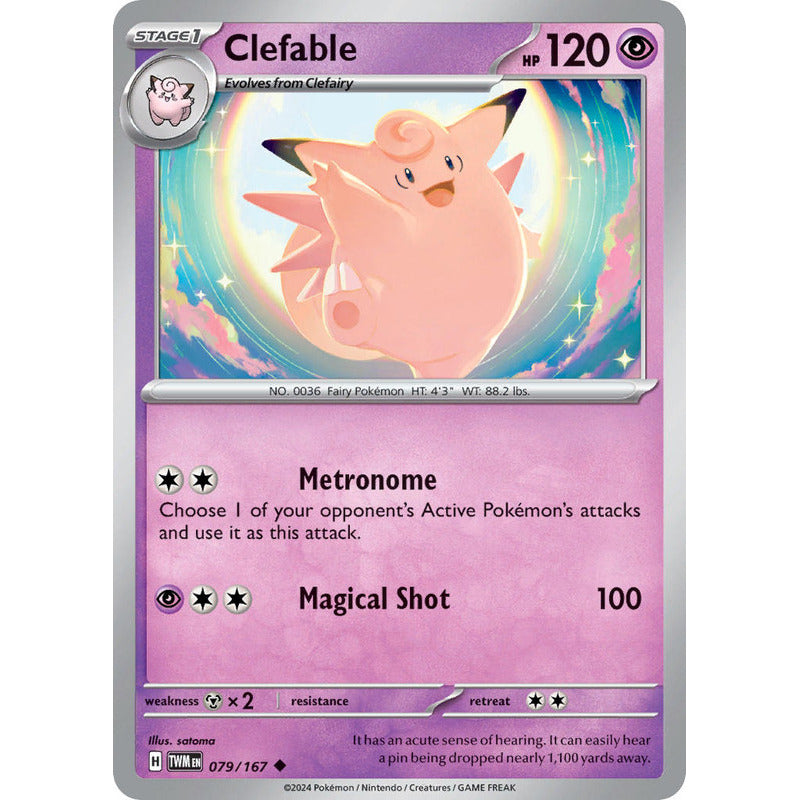 Pokémon Tcg: Twilight Masq - 079/167 - Clefable [reverse]