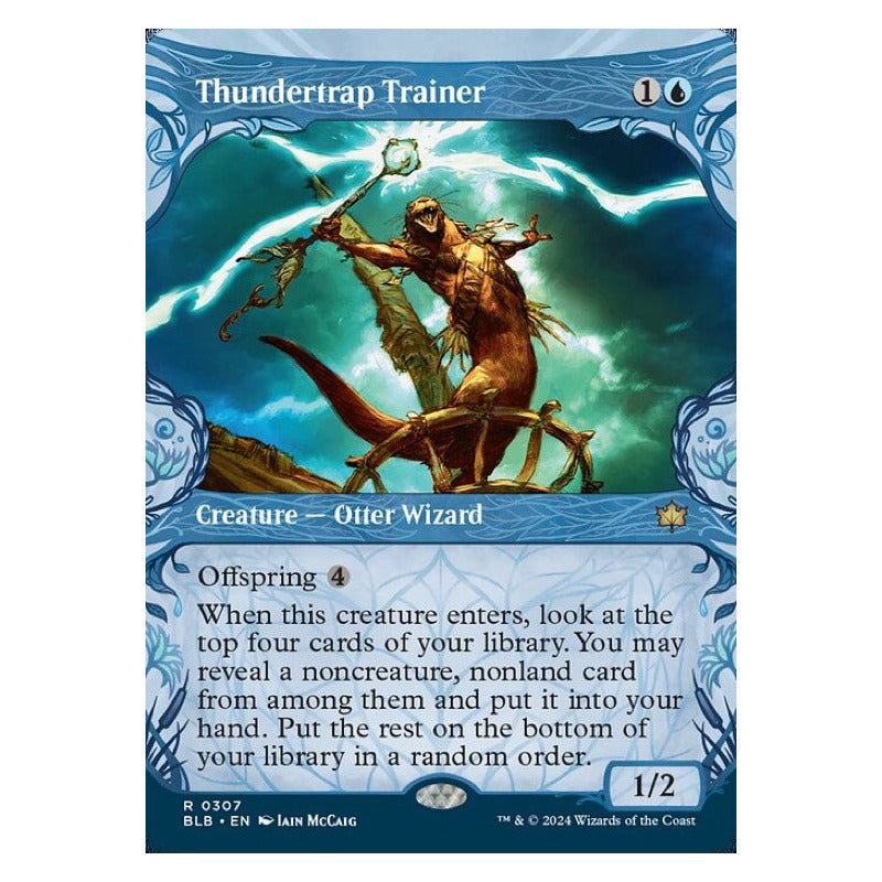 Mtg: Bloomburrow - 307 - Thundertrap Trainer [showcase Foil]