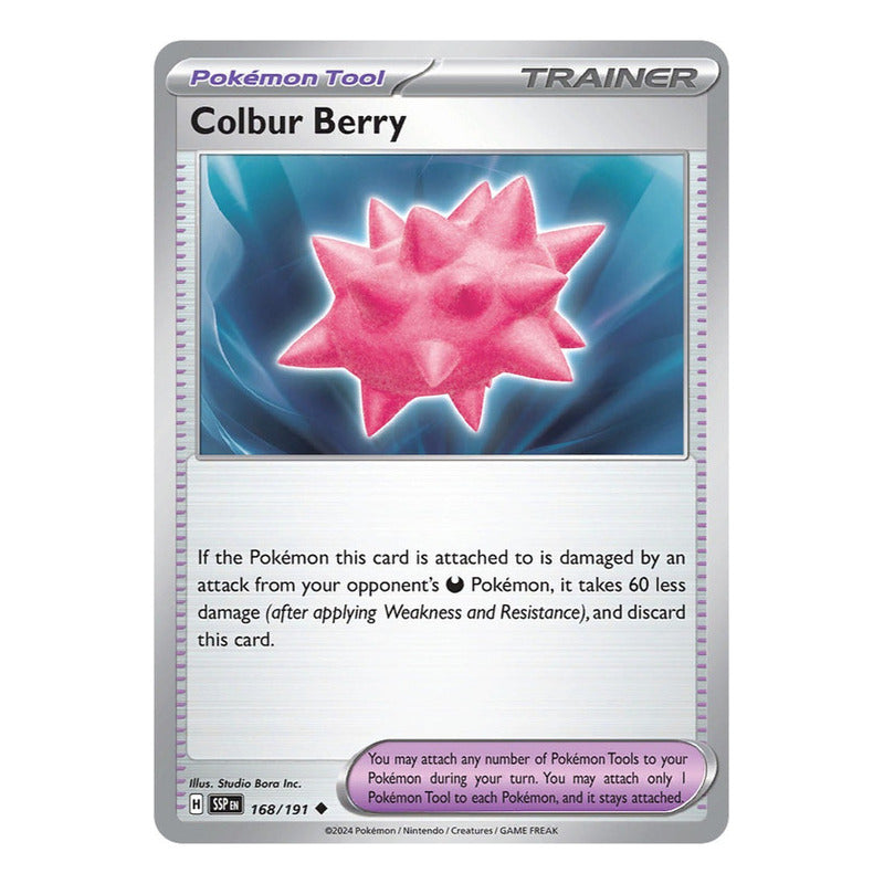 Pokémon Tcg: Surging Sparks - 168/191 - Colbur Ber [reverse]