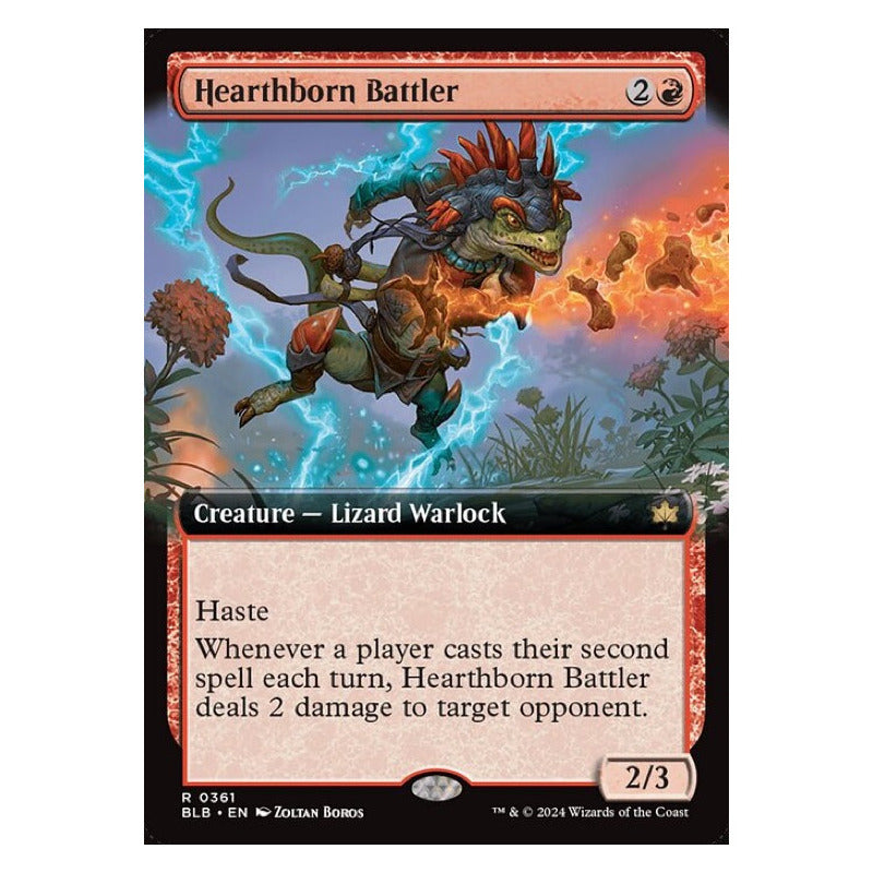 Mtg: Bloomburrow - 361 - Hearthborn Battler [extended Foil]