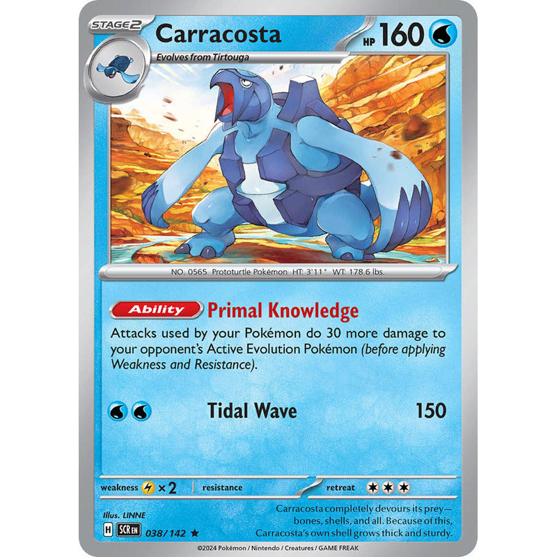 Pokémon Tcg: Stellar Crown - 038/142 - Carracosta [reverse]