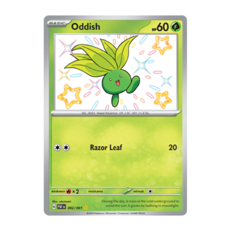 Paldean Fates - 092/091 - Oddish (shiny)