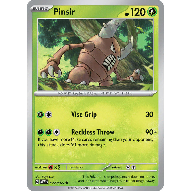 Pokémon Tcg: 151 - 127/165 - Pinsir