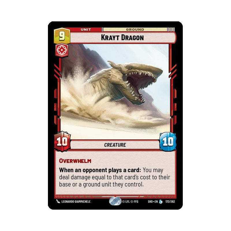 Star Wars Tcg: Sotg - 172/262 - Krayt Dragon (l) [foil]