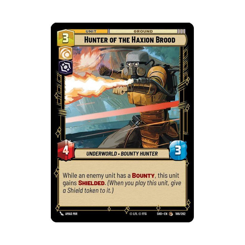 Star Wars Tcg: Sotg - 186/262 - Hunter Of The Haxion  [foil]