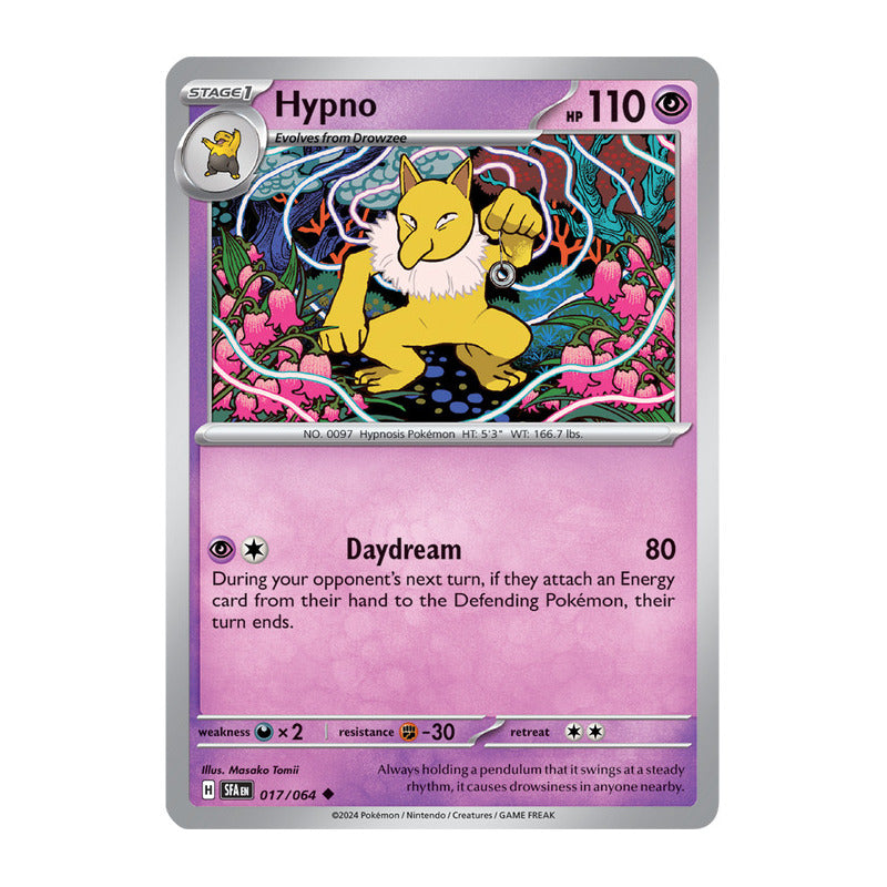 Pokémon Tcg: Shrouded Fab - 017/064 - Hypno [reverse]