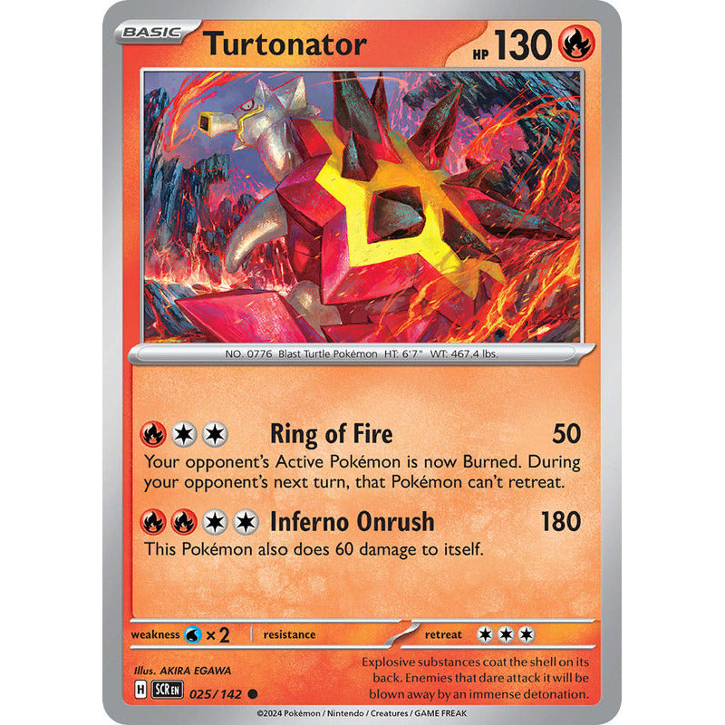 Pokémon Tcg: Stellar Crown - 025/142 - Turtonator