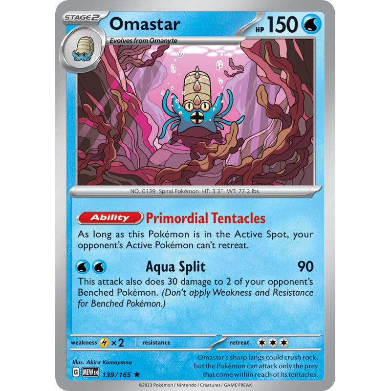 Pokémon Tcg: 151 - 139/165 - Omastar