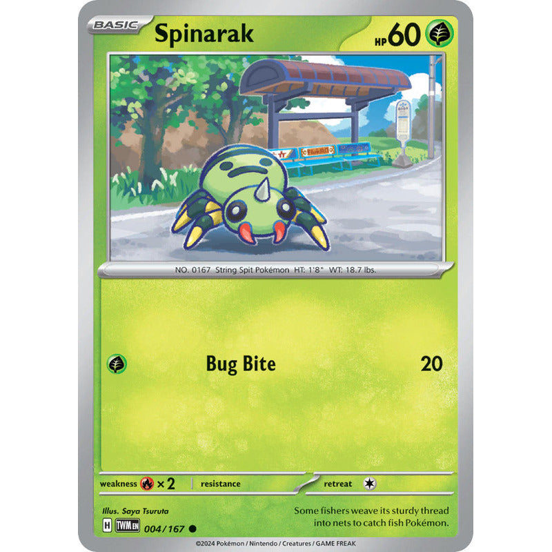 Pokémon Tcg: Twilight Masq - 004/167 - Spinarak