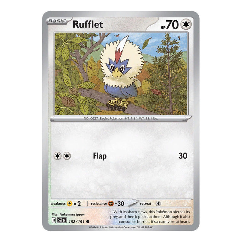 Pokémon Tcg: Surging Sparks - 152/191 - Rufflet [reverse]